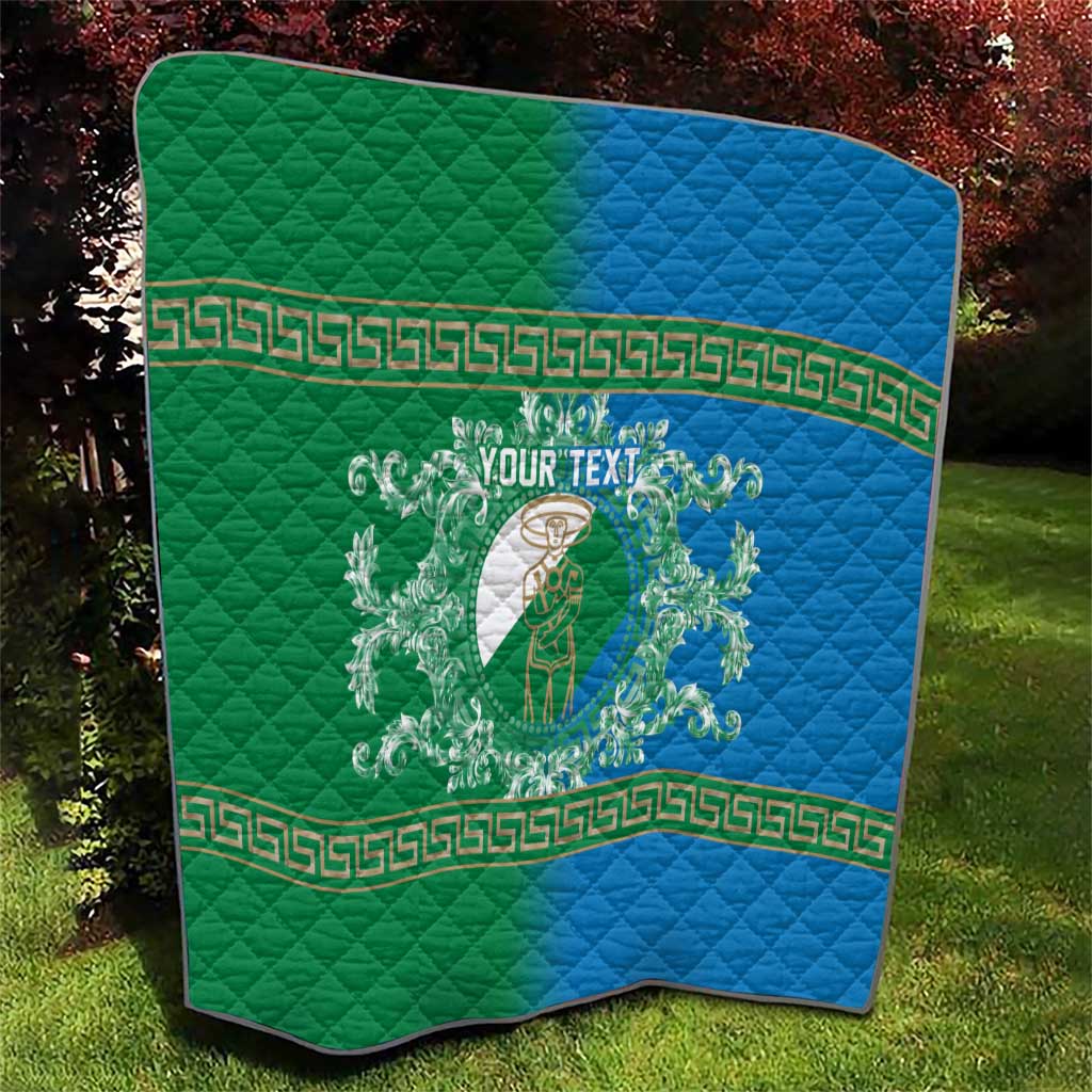 Personalized Italy Abruzzo Quilt Baroque Motif