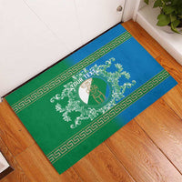 Personalized Italy Abruzzo Rubber Doormat Baroque Motif