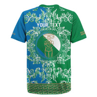 Personalized Italy Abruzzo Rugby Jersey Baroque Motif