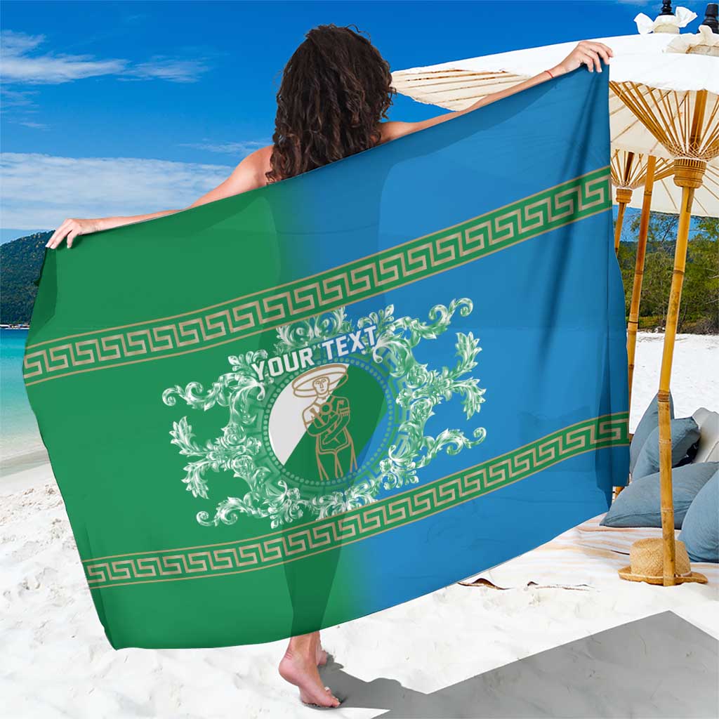 Personalized Italy Abruzzo Sarong Baroque Motif