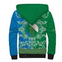 Personalized Italy Abruzzo Sherpa Hoodie Baroque Motif