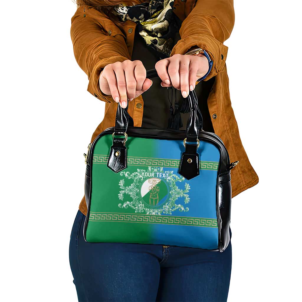 Personalized Italy Abruzzo Shoulder Handbag Baroque Motif