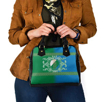 Personalized Italy Abruzzo Shoulder Handbag Baroque Motif