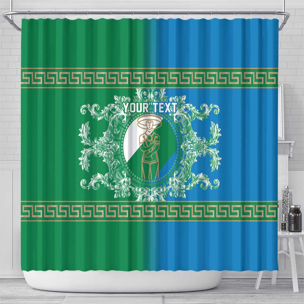 Personalized Italy Abruzzo Shower Curtain Baroque Motif