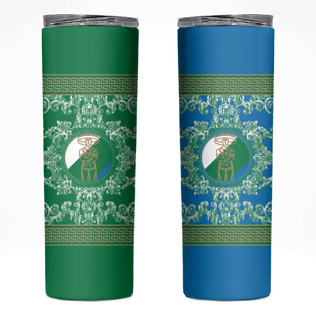 Personalized Italy Abruzzo Skinny Tumbler Baroque Motif