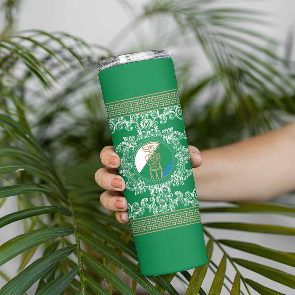 Personalized Italy Abruzzo Skinny Tumbler Baroque Motif