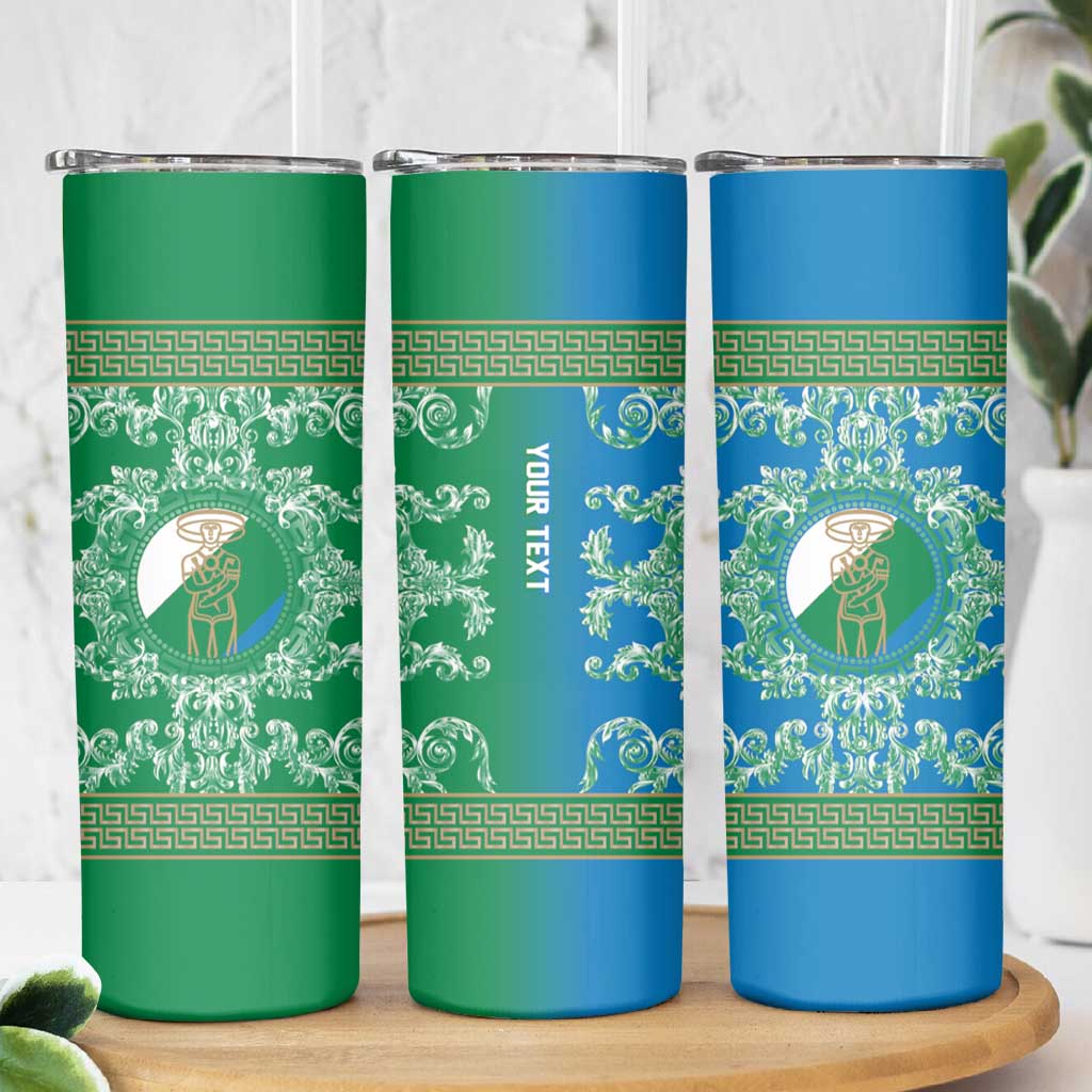 Personalized Italy Abruzzo Skinny Tumbler Baroque Motif