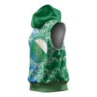 Personalized Italy Abruzzo Sleeveless Hoodie Baroque Motif