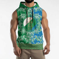 Personalized Italy Abruzzo Sleeveless Hoodie Baroque Motif