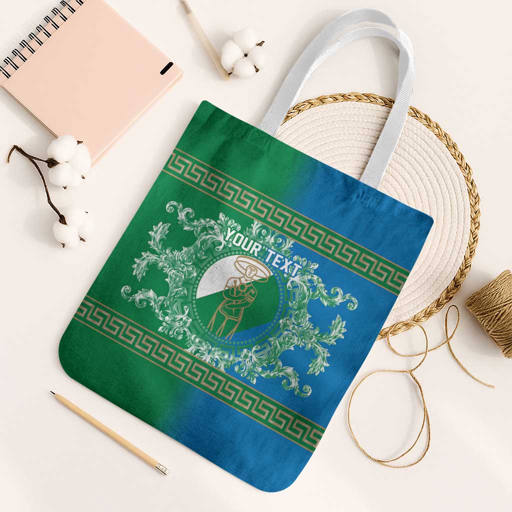 Personalized Italy Abruzzo Tote Bag Baroque Motif