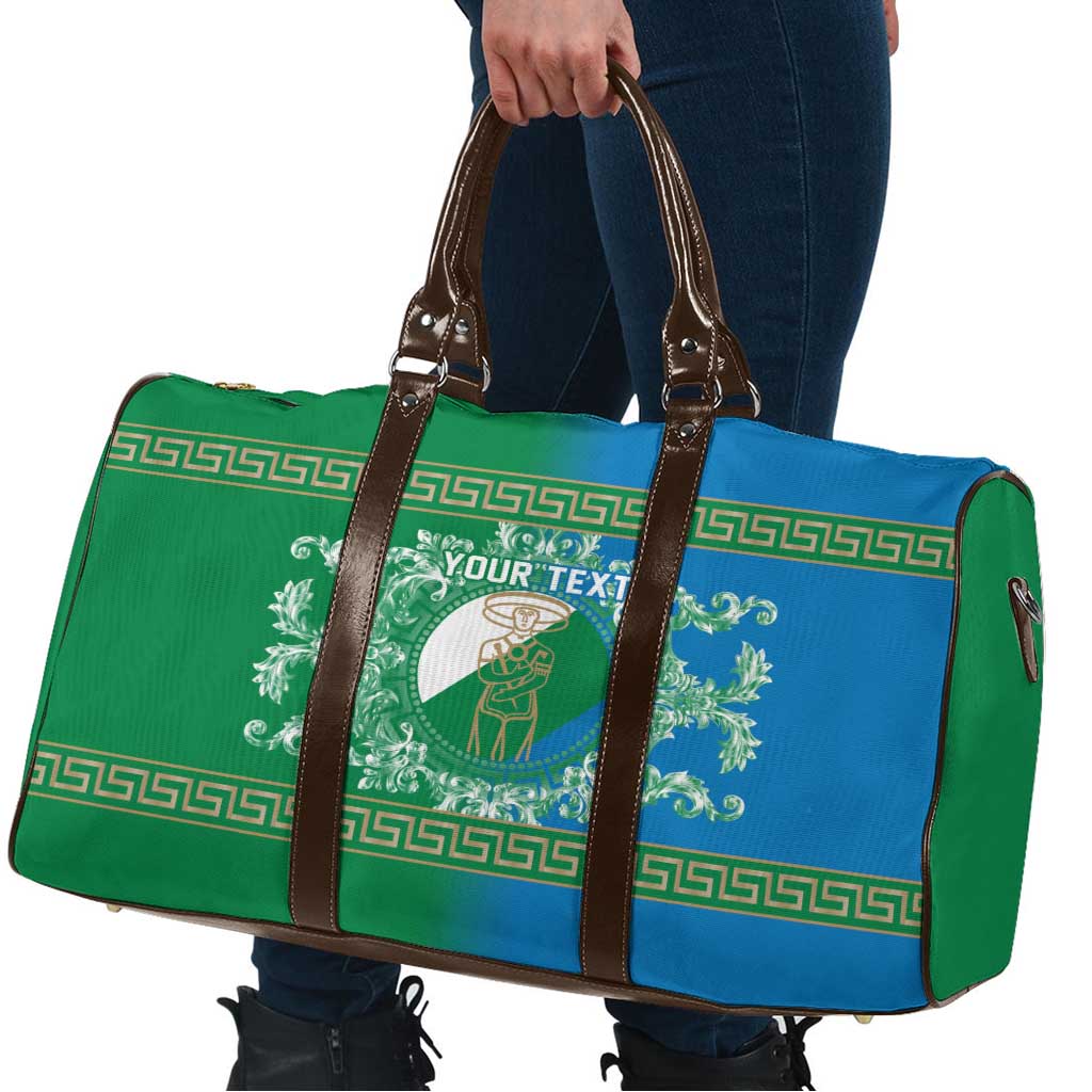 Personalized Italy Abruzzo Travel Bag Baroque Motif