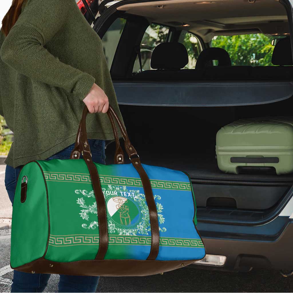 Personalized Italy Abruzzo Travel Bag Baroque Motif