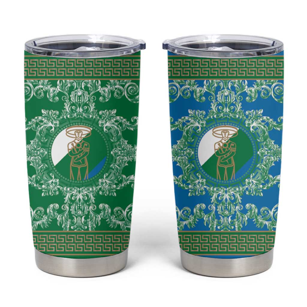 Personalized Italy Abruzzo Tumbler Cup Baroque Motif