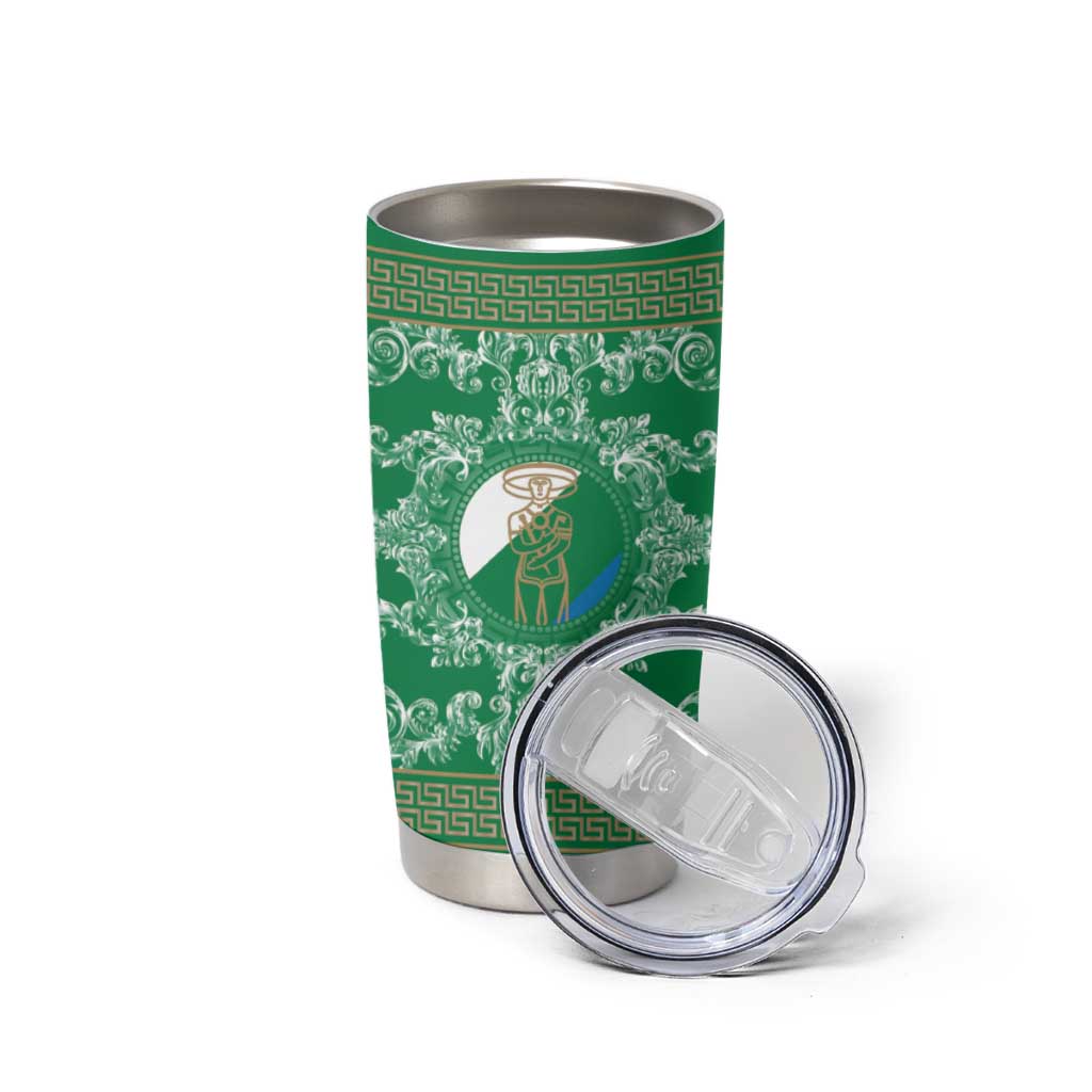 Personalized Italy Abruzzo Tumbler Cup Baroque Motif