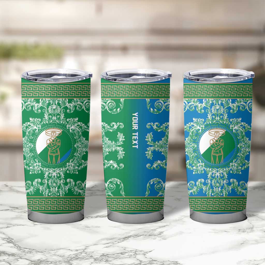 Personalized Italy Abruzzo Tumbler Cup Baroque Motif