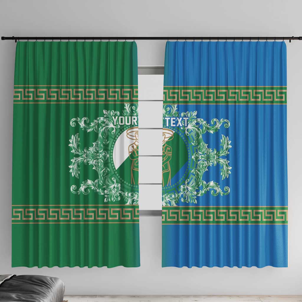 Personalized Italy Abruzzo Window Curtain Baroque Motif