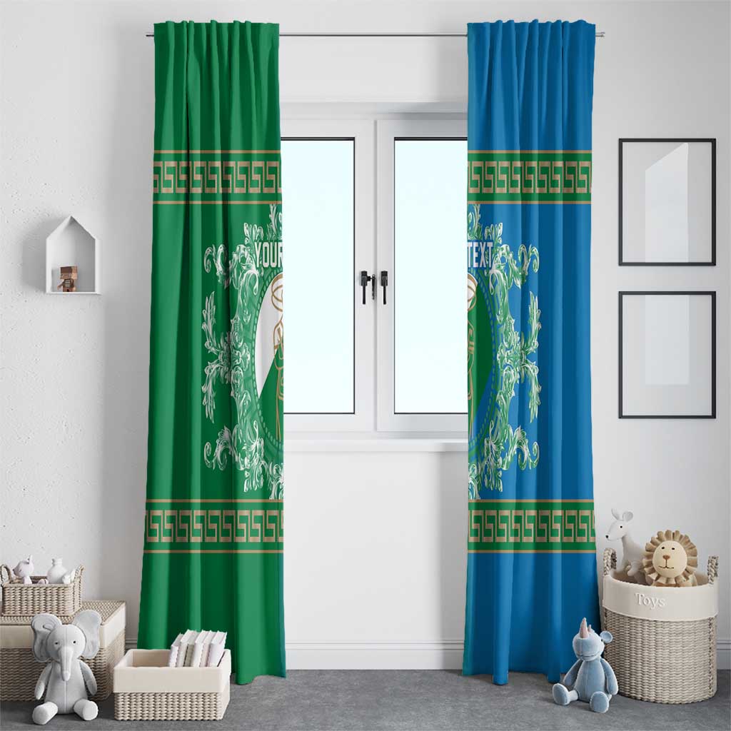 Personalized Italy Abruzzo Window Curtain Baroque Motif