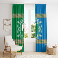Personalized Italy Abruzzo Window Curtain Baroque Motif