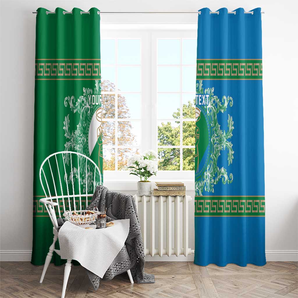 Personalized Italy Abruzzo Window Curtain Baroque Motif