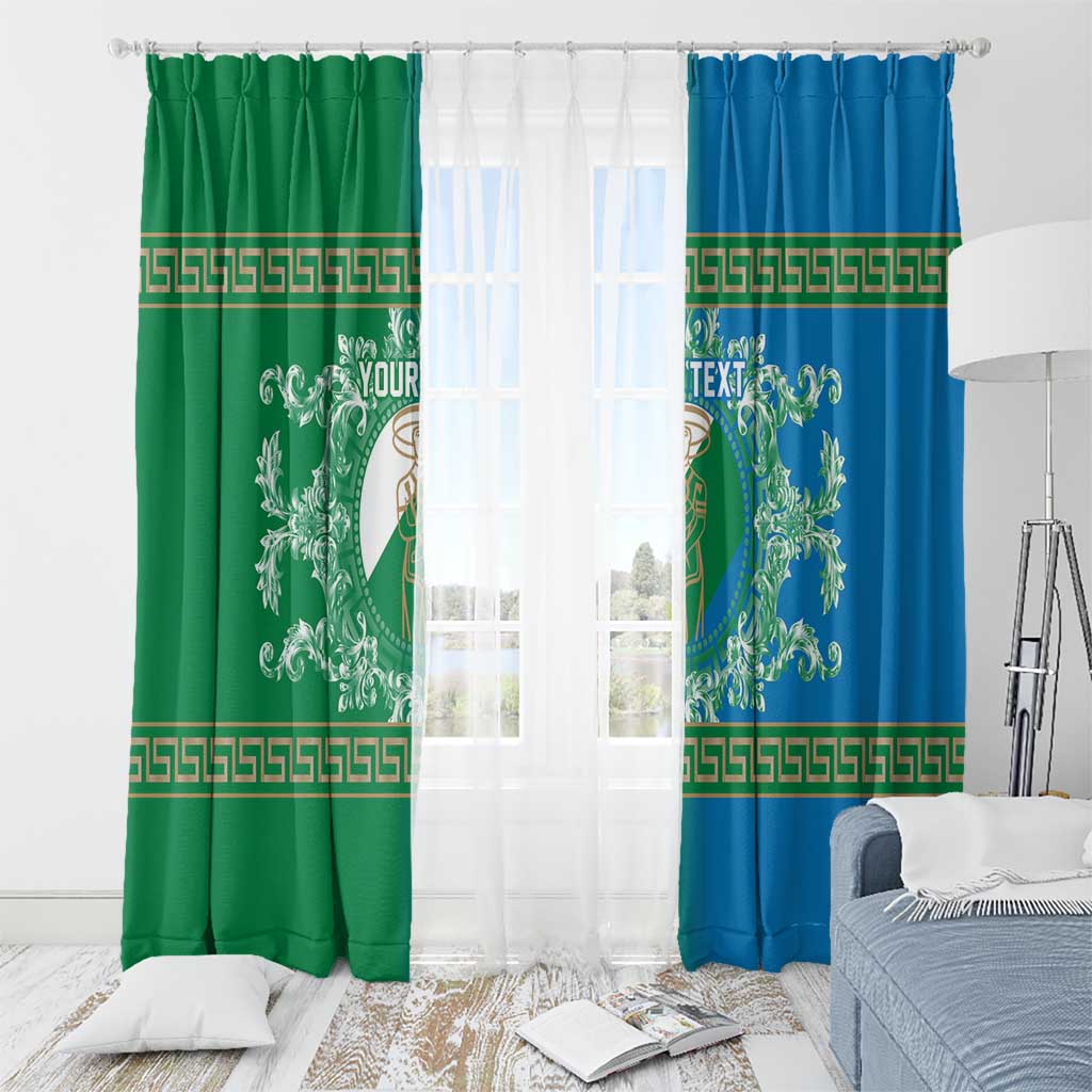 Personalized Italy Abruzzo Window Curtain Baroque Motif