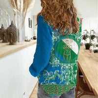 Personalized Italy Abruzzo Women Casual Shirt Baroque Motif