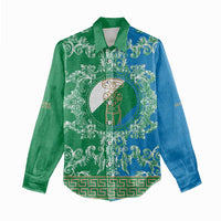 Personalized Italy Abruzzo Women Casual Shirt Baroque Motif