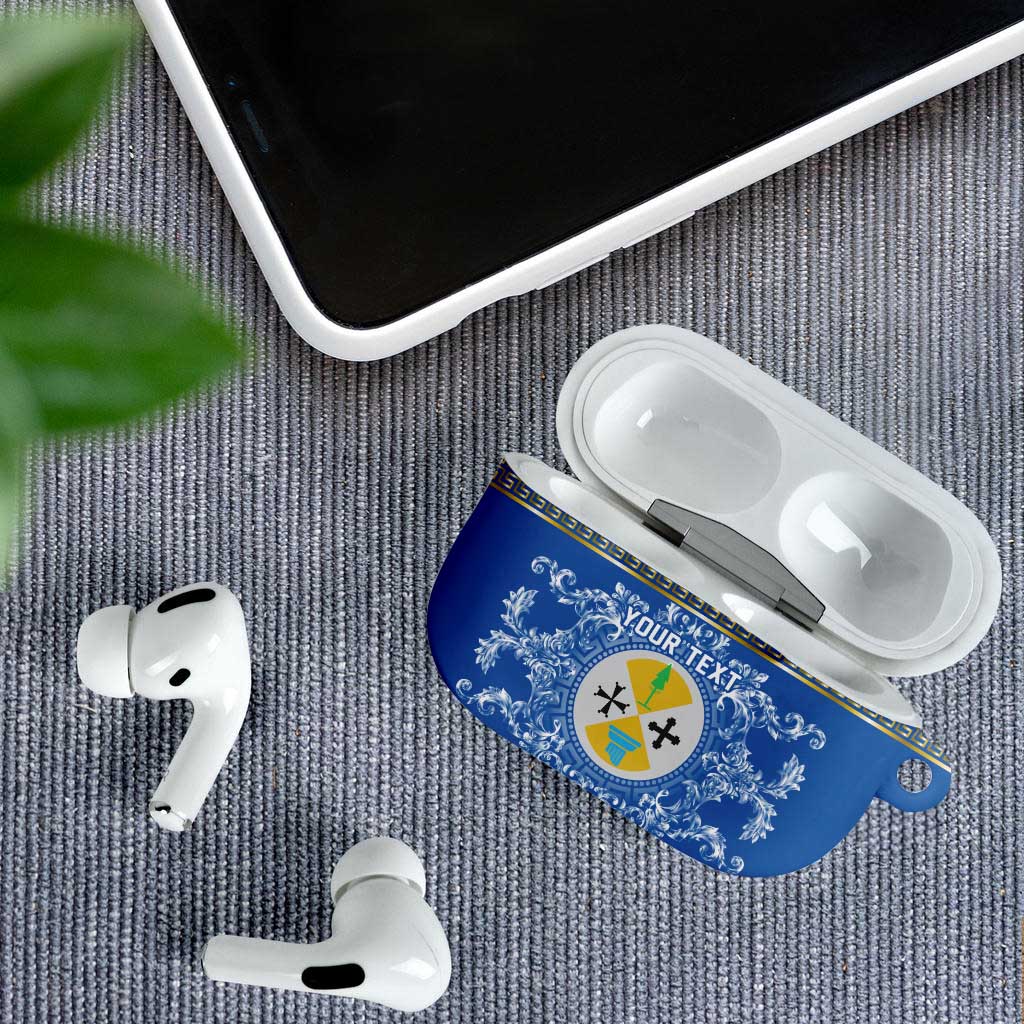 Personalized Italy Calabria AirPods Case Baroque Motif