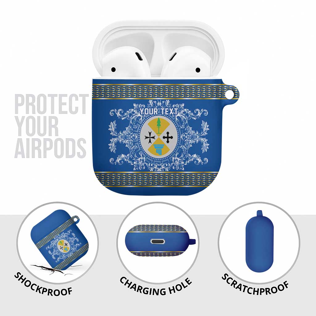 Personalized Italy Calabria AirPods Case Baroque Motif