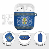 Personalized Italy Calabria AirPods Case Baroque Motif