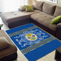Personalized Italy Calabria Area Rug Baroque Motif