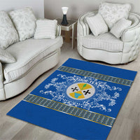 Personalized Italy Calabria Area Rug Baroque Motif