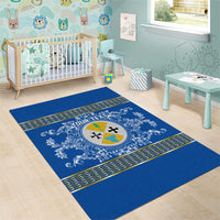 Personalized Italy Calabria Area Rug Baroque Motif