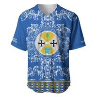 Personalized Italy Calabria Baseball Jersey Baroque Motif
