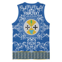 Personalized Italy Calabria Basketball Jersey Baroque Motif