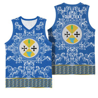 Personalized Italy Calabria Basketball Jersey Baroque Motif