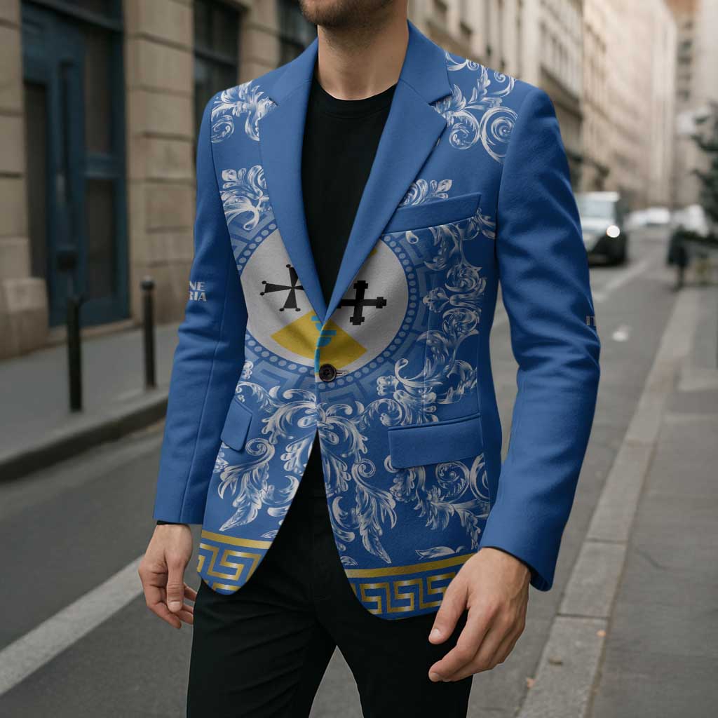 Personalized Italy Calabria Blazer Baroque Motif