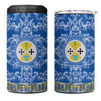 Personalized Italy Calabria 4 in 1 Can Cooler Tumbler Baroque Motif
