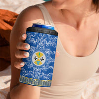 Personalized Italy Calabria 4 in 1 Can Cooler Tumbler Baroque Motif