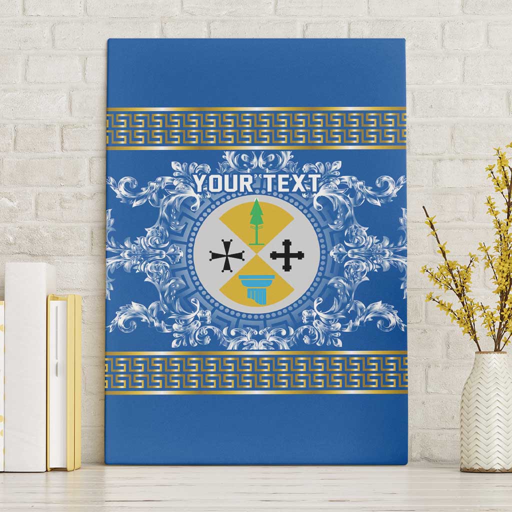 Personalized Italy Calabria Canvas Wall Art Baroque Motif