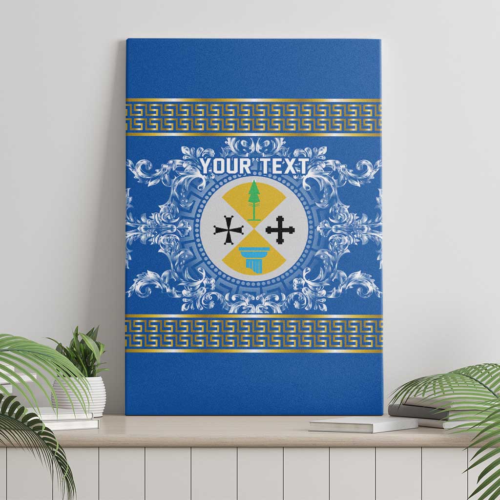 Personalized Italy Calabria Canvas Wall Art Baroque Motif
