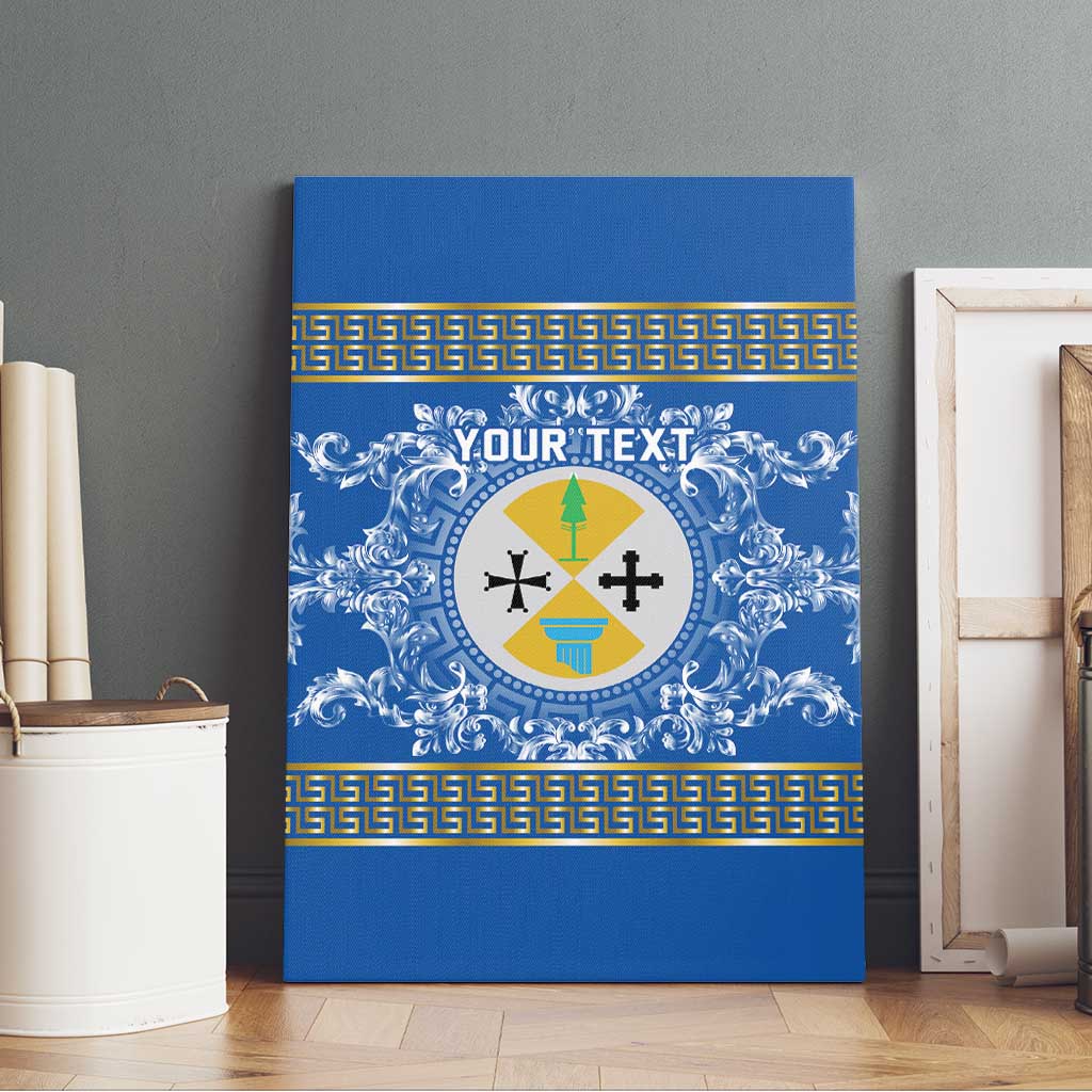 Personalized Italy Calabria Canvas Wall Art Baroque Motif