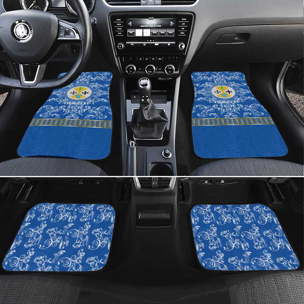 Personalized Italy Calabria Car Mats Baroque Motif