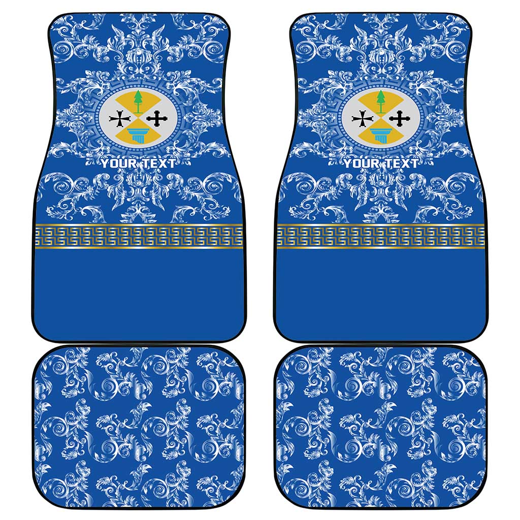 Personalized Italy Calabria Car Mats Baroque Motif