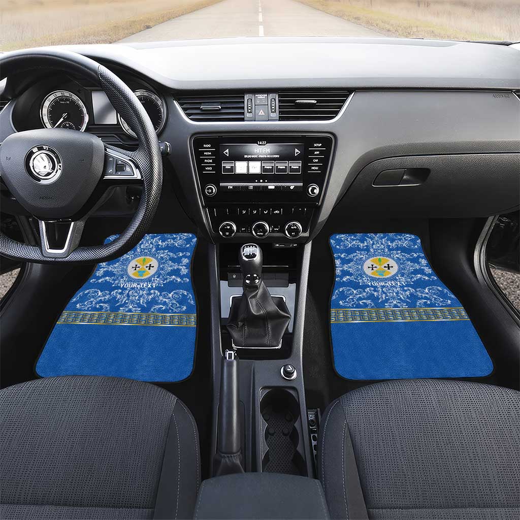 Personalized Italy Calabria Car Mats Baroque Motif