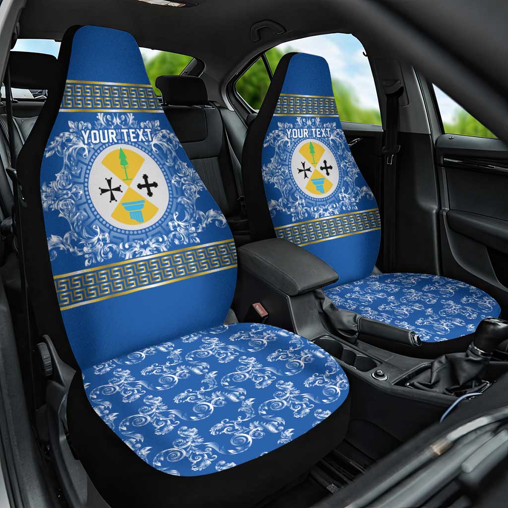 Personalized Italy Calabria Car Seat Cover Baroque Motif