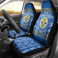 Personalized Italy Calabria Car Seat Cover Baroque Motif