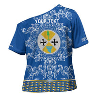 Personalized Italy Calabria Cross Shoulder Shirt Baroque Motif