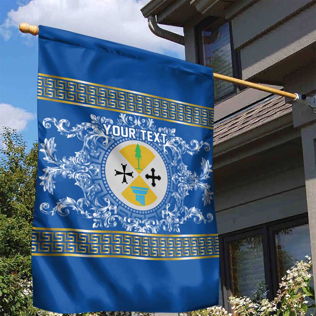 Personalized Italy Calabria Garden Flag Baroque Motif