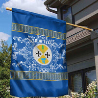 Personalized Italy Calabria Garden Flag Baroque Motif
