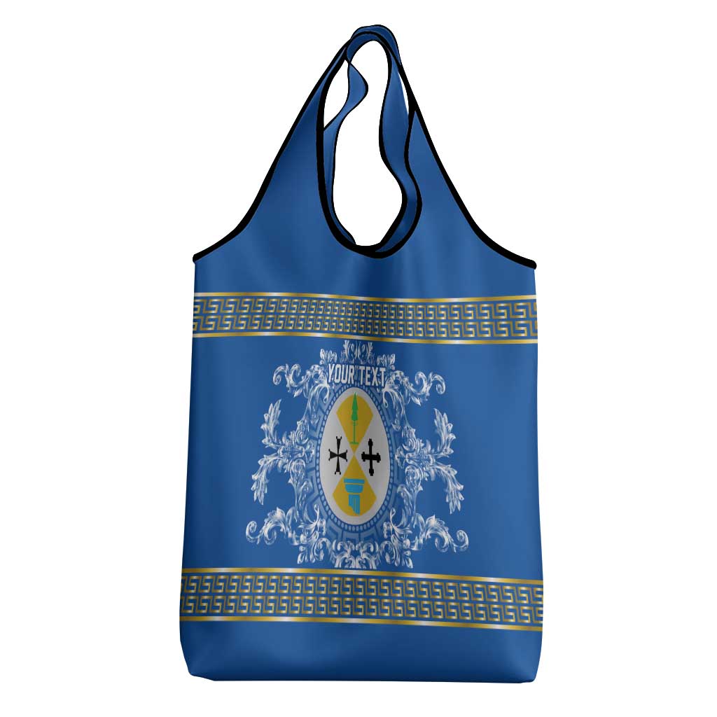 Personalized Italy Calabria Grocery Bag Baroque Motif